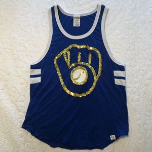 PINK Brewers tank top.